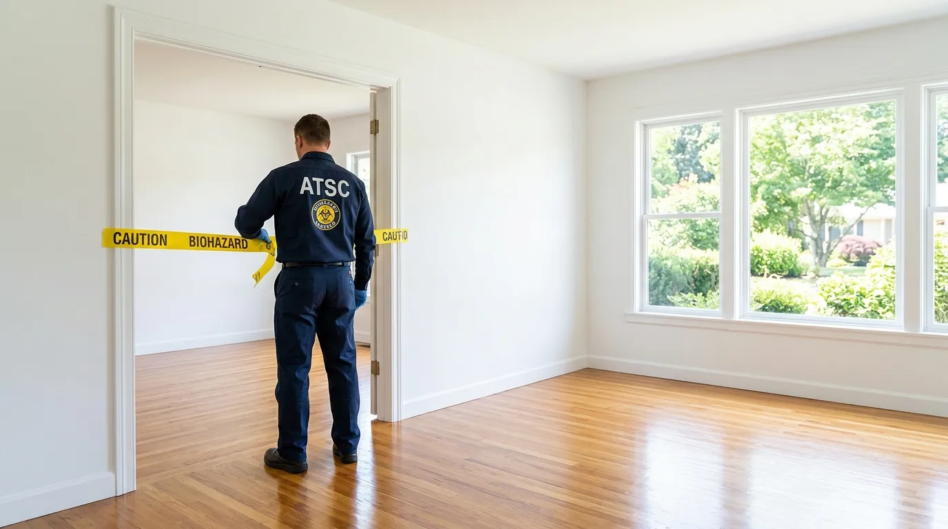 Certified biohazard cleanup crew performing Crime Scene Cleanup in Morris Heights