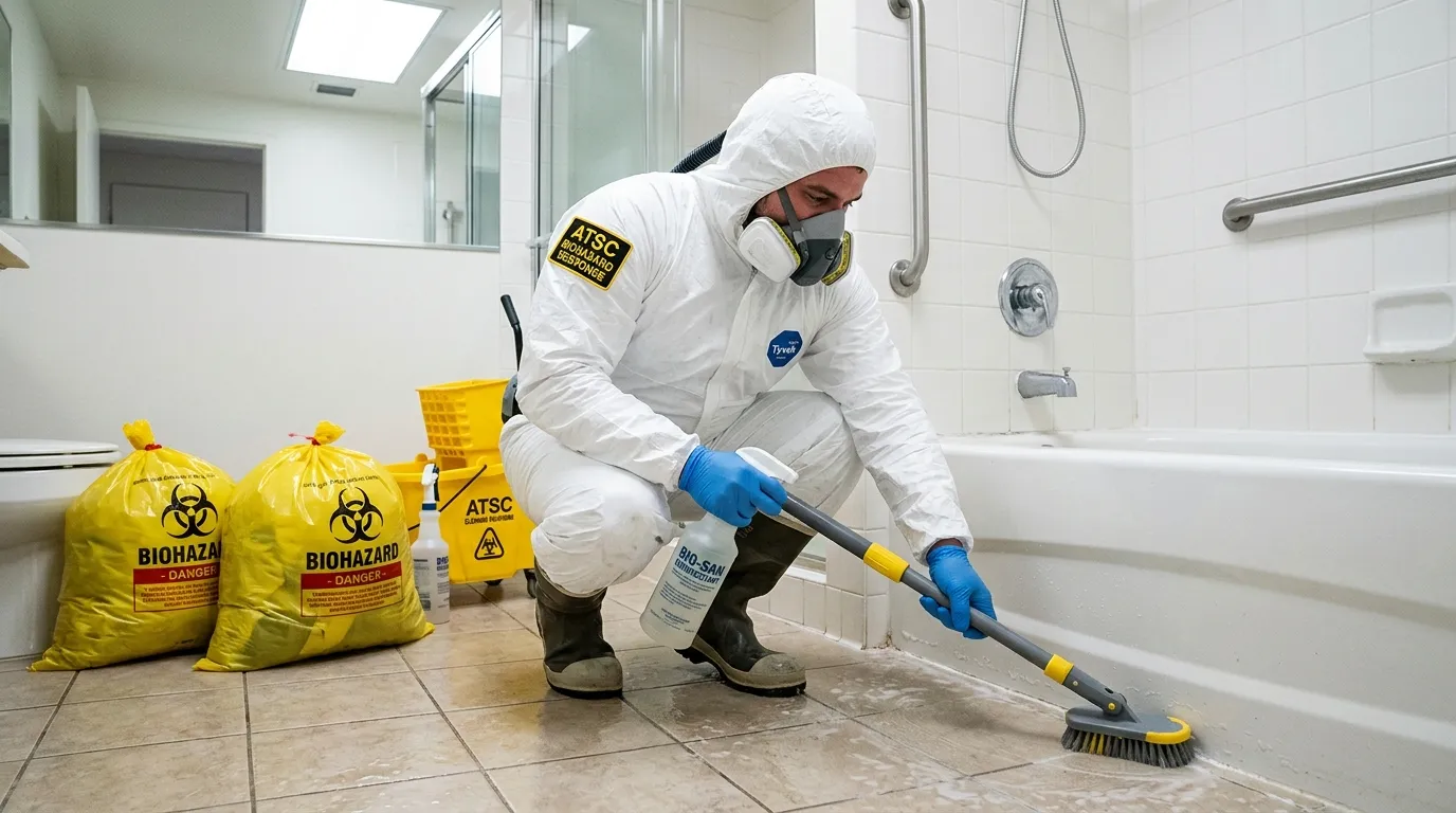 Decontamination equipment deployed for Blood Cleanup in Morris Heights